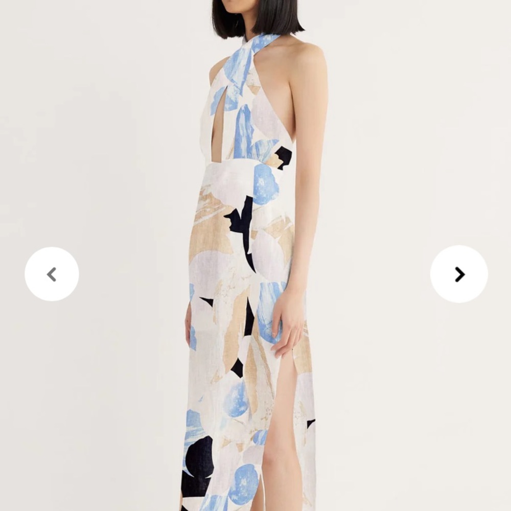 RUMER LEILA X FRONT LINEN MAXI - Picture 2 of 5